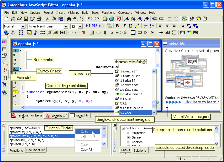 Platypus Web Builder Screenshot